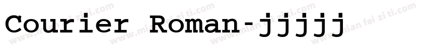 Courier Roman字体转换